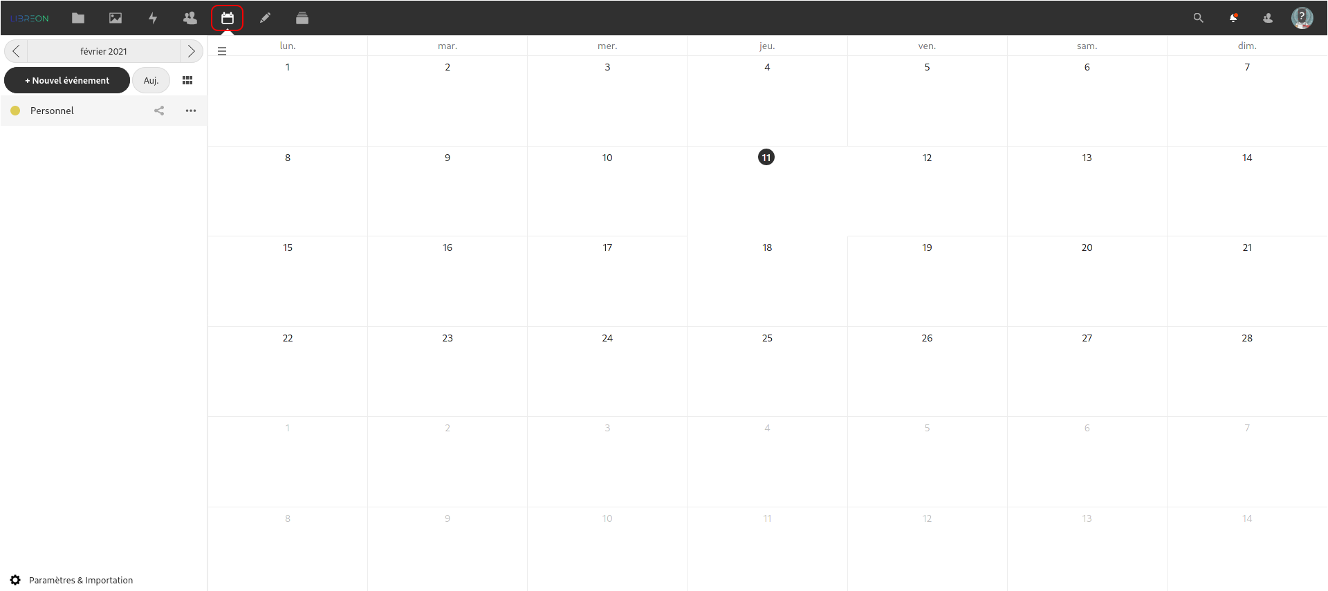 Stockez et synchronisez vos calendriers avec le cloud Libreon